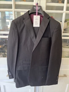 Isaac Mizrahi Boy's Black 2pc Wool Blend Suit Size 16 - Picture 1 of 3