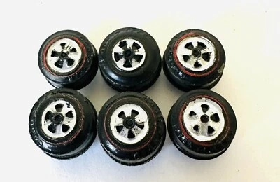 Lote de 6 ruedas Redline originales Topper Johnny Lightning 1970 vintage Foto 1 de 2