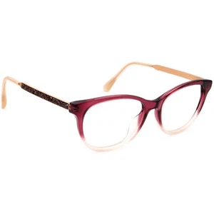 Jimmy Choo Eyeglasses JC202 L39 Ruby Gradient/Matte Gold Frame Italy 52[]17 145 - Picture 1 of 6