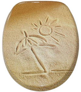 WC SITZ TOILETTENDECKEL KLODECKEL TOILETTENSITZ MIT ABSENKAUTOMATIK SUNSHINE - Bild 1 von 7