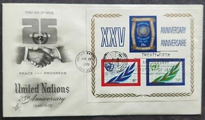 United Nations - Scott 212 - Peace And Progress - 1970 - First Day Cover - Picture 1 of 2