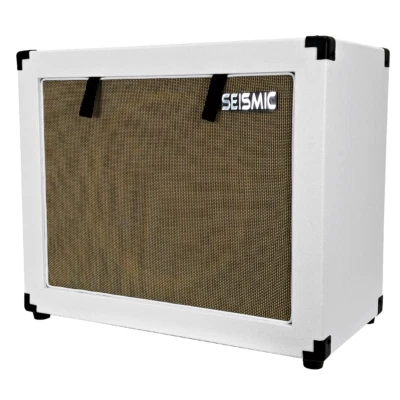 Gabinete de guitarra vacío contemporáneo sísmico de 12" - Parrilla de tela blanca Tolex/trigo Foto 1 de 4