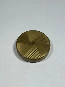 Antiguo Estuche De Polvo Dorado De Marca Houbigant Francia (8-38) - Imagen 1 de 6