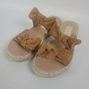 Zapatos Sandalias Bella Marie Gamuza Camel Marrón Mujer Talla 8 - Imagen 1 de 10