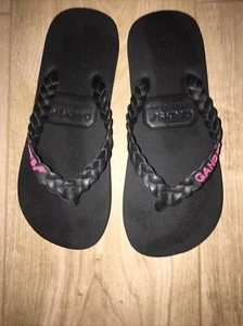 Gandys Women’s Flipflops Black Size Small - Picture 1 of 6