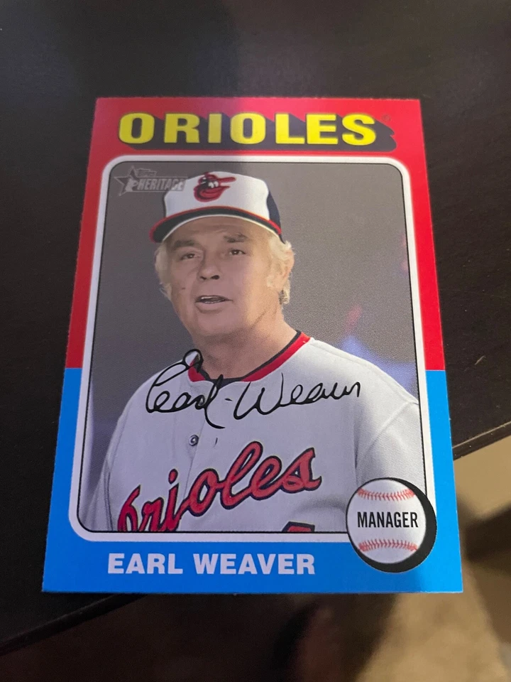 2024 Topps Heritage - Managers Earl Weaver #153 - Image 1 of 1