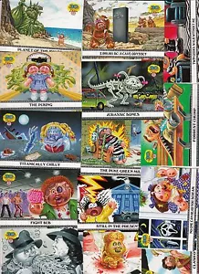 2015 GARBAGE PAIL KIDS 30TH ANNIVERSARY FAMOUS MOVIE CARD SET 15/15 RARE GPK - Picture 1 of 3