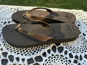 REEF Women's Cushion Luna Flip Flop Sandal Brown Size 10 - Picture 1 of 7