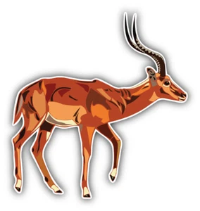 Antilope Impala Auto Autoaufkleber Aufkleber - "GRÖSSEN" - Bild 1 von 1
