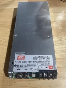 Mean Well SD-1000L-48 48V 14.7A/21A Switching Power Supply - Picture 1 of 2