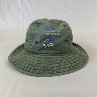 Sombrero de cubo para niños pequeños correa para la barbilla dinosaurio safari verde 12 a 18 meses ajustado Foto 1 de 4