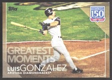 2019 Topps Update 150 Years of Professional Baseball Gold Luis Gonzalez 30/50