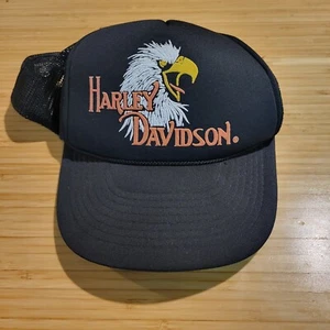 De colección Años 70 80 Harley Davidson Screaming Eagle Snapback Sombrero 3D - Imagen 1 de 5