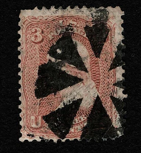 OPC 1861 EE. UU. 3c Washington Sc#65 Elegante Cancelación 38415 - Imagen 1 de 2
