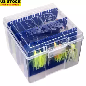 Caja de almacenamiento grande Spinnerbait Tackle organizador anticorrosión 60 cebos nuevo - Imagen 1 de 8