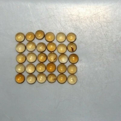Citrine 2mm, 3mm, 4mm, 5mm, 6mm, 8mm & 10mm Round Cabochon Loose Gemstone(s) - Image 1 of 4