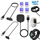 USB Charger Charging Cable for Fitbit Sense Versa 4 3 Charge 5/6/Luxe Sense 1/2
