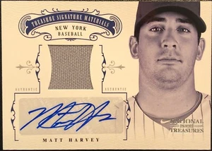 MATT HARVEY 2012 National Treasures Signature Materials RPA RC Patch Auto #59/99 - Picture 1 of 1