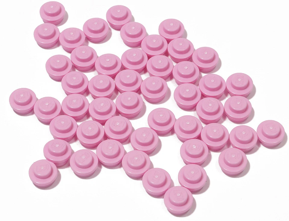 LEGO - 50 Rundplatten 1x1 hell - pink ( Bright Pink ) / 4073 NEUWARE - Bild 1 von 1