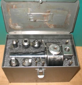 CABEZAL DE PERFORACIÓN BRIDGEPORT #2, VÁSTAGO R-8, ACCESORIOS + ESTUCHE ***EN MUY BUENA CONDICIÓN*** - Imagen 1 de 5