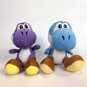 Purple + Blue Yoshi Plush Nintendo Hanging Toy Suction Cup Super Mario Bros 6” - Bild 1 von 9