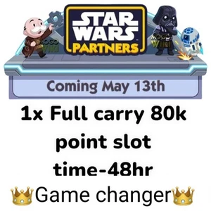 1x Slot Take time - 48hr Star Wars(Mono_poly Go Stickers ) Partner EVENT π - Picture 1 of 1