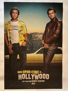 ONCE UPON A TIME IN HOLLYWOOD ORIGINAL MOVIE POSTER 27" x 40" DOUBLE SIDED DS - Picture 1 of 1