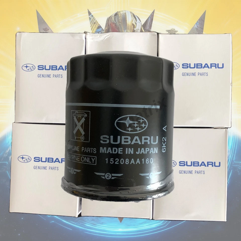 Genuine Subaru Engine Oil Filter 6 PACK 15208AA160 for Impreza Legacy Forester Foto 1 de 4