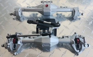 Vanquish Products Currie Portal F9 Front / Rear Axle Clear Anodized - Picture 1 of 13