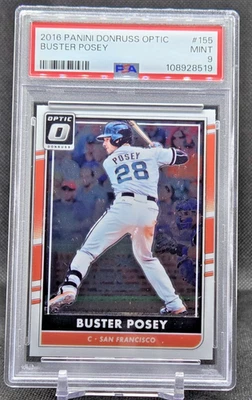 2016 Panini Donruss Optic Buster #155 Posey PSA Mint 9 (JBC2551) - Image 1 of 2