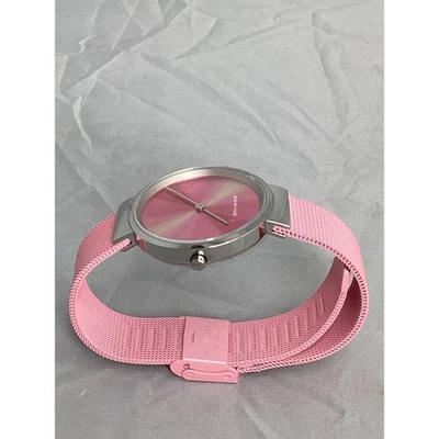 Bering - Reloj clásico plateado y rosa para dama con esfera Sunburst 19031-999 - Usado Foto 1 de 4