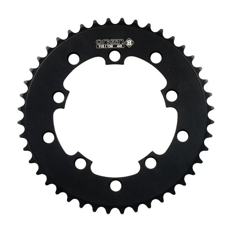ORIGIN8 Single Speed 110mm/130mm 5-bolt 44T Black Chainring - Image 1 of 1