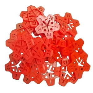 50 Pcs Tile Gap Cross Locator Reusable Wall Floor Leveling Device Multi Purpose - Picture 1 of 11