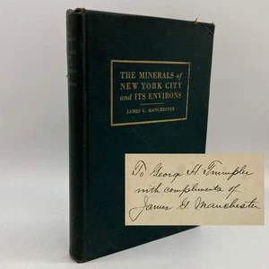 Signed Minerals of New York City & Its Environs 1931 James Manchester Cloth Good - Picture 1 of 18