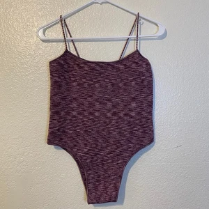 Tropic Of C The Sculpting C Heather Purple Compression Bodysuit Size Large - Picture 1 of 6