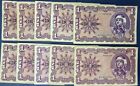 LOT of 10x 1 Dollar Military Payment Certificate Series 681 circulated #56261