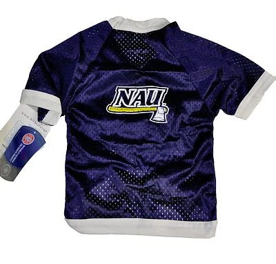 NCAA Northern Arizona University Lumberjacks Mesh Dog Jersey Sleeve Navy XS, L - Image 1 of 3