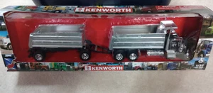 Vtg New Ray Kenworth W900 Diecast Long Hauler Dump Truck & Trailer 1:32 scale - Picture 1 of 10