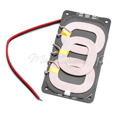 Car 3 Coil DC 12-24V 18W High-power Wireless Charger Module w/ Type-C Interface