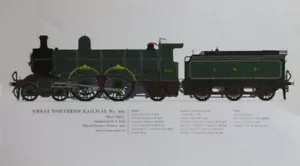 1967 stampa locomotiva. Great Northern Railway, numero 990. E W Fenton. - Foto 1 di 5