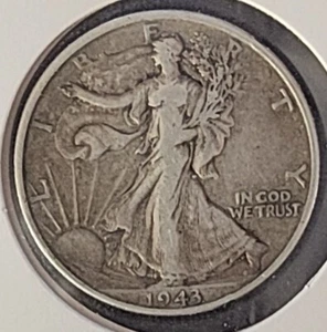 1943 Walking Liberty Half Dollar No Mint Mark (WL00000002) - Picture 1 of 6