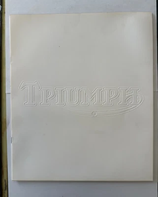 Libro de folletos Triumph Motorcyles 1973 como nuevo de colección bonito genial Foto 1 de 4