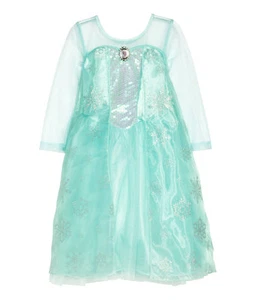 Frozen Elsa Princess Dress costume with Cape - Picture 1 of 3