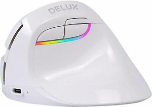 Ergonomic Wireless Silent Bluetooth RGB Rechargeable Mini Mouse PC Laptop DELUX