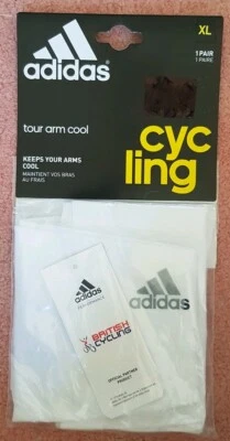 ADIDAS BRITISH CYCLING ARM COOL WHITE X-LARGE CICLISMO COOL ARMS 1 PAR X-LARGE  Foto 1 de 4