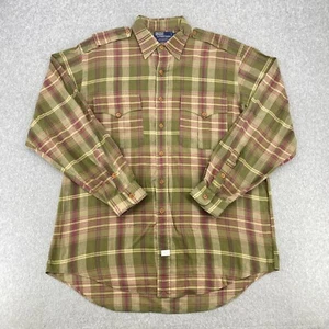 Camisa Polo Ralph Lauren Hombres XL Madras Cuadros Clásica Doble Bolsillos Correa para el Hombro - Imagen 1 de 10