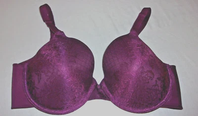 Sujetador con aros moldeados Vanity Fair 75346 - púrpura oscuro - copas de encaje - 36D Foto 1 de 4