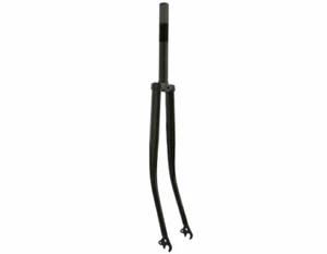 NEW! GENUINE VINTAGE 27" BICYCLE STEEL FORK 1 INCH THREADED 304 IN BLACK. - Picture 1 of 1