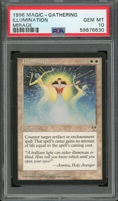 1996 Magic the Gathering MTG Mirage Illumination PSA 10 Pop 1 - Image 1 of 2