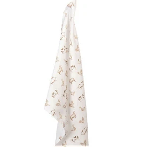 Ostern Geschirrtuch Küchentuch Bauernhoftiere Gans Hahn Natur Country  50x70 cm - Bild 1 von 4